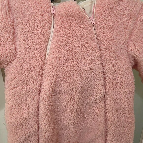 Little Me Baby Girls Pink Sherpa Snowsuit Bunting 6-9 Months – NWT Winter One Pi - Picture 3 of 12